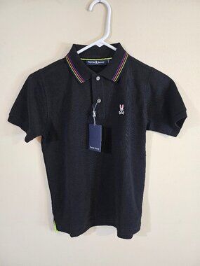 Psycho Bunny Kids Colton Pique Polo Shirt - Size 11 -12 Years